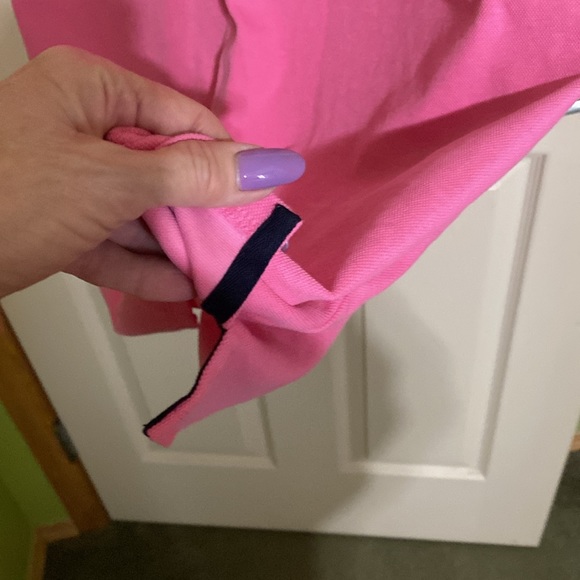 Talbots Barbie pink and blk trim ptp 19 length 36. Cotton - Picture 4 of 4